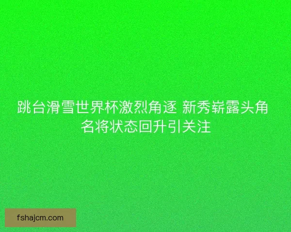 跳台滑雪世界杯激烈角逐 新秀崭露头角 名将状态回升引关注