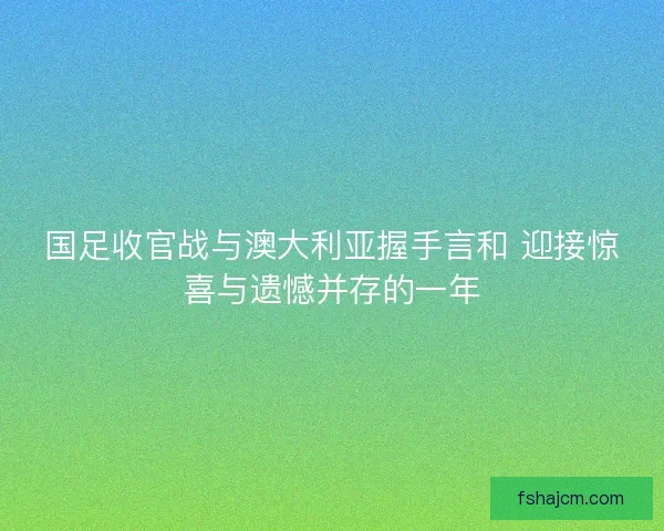 国足收官战与澳大利亚握手言和 迎接惊喜与遗憾并存的一年